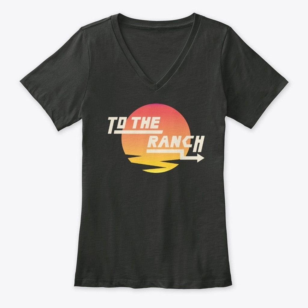 Cinnamontoastken Merch To The Ranch V-neck T-Shirt Black Gifts For Her Cinnamontoastken Merch To The Ranch V-neck T-Shirt Black Gifts For Her