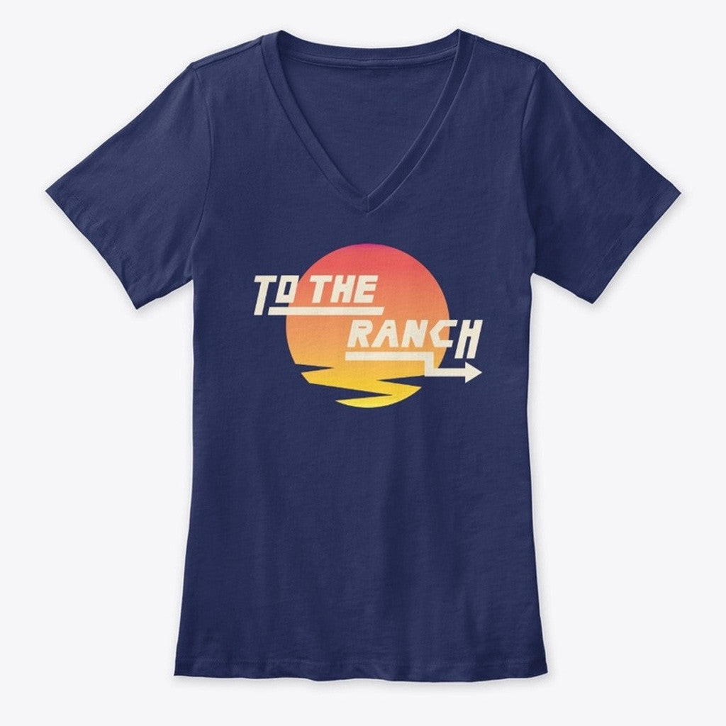 Cinnamontoastken Merch To The Ranch V-neck T-Shirt Gifts For Women's Cinnamontoastken Merch To The Ranch V-neck T-Shirt Gifts For Women's
