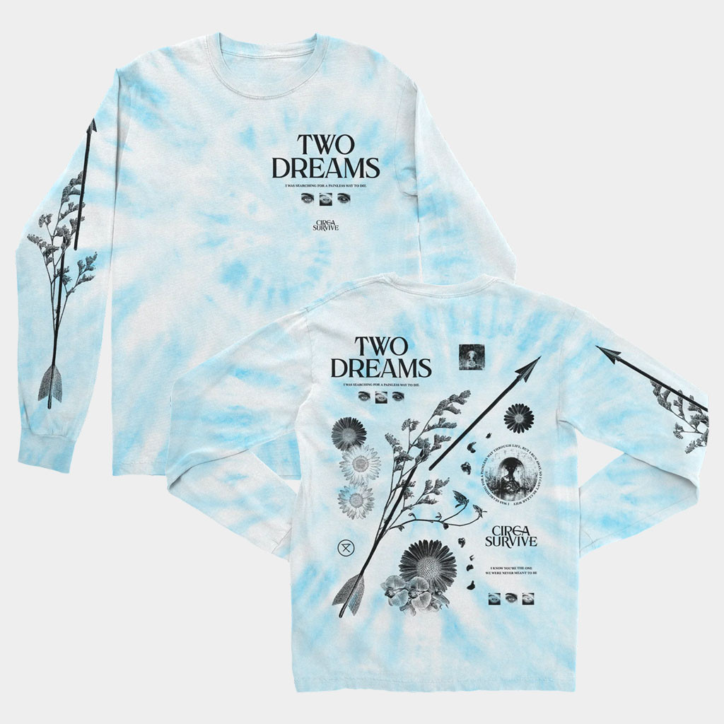 Circa Survive Merch 2026 Two Dreams Tie Dye Long Sleeve Shirt Gifts Ideas For Music Lovers
