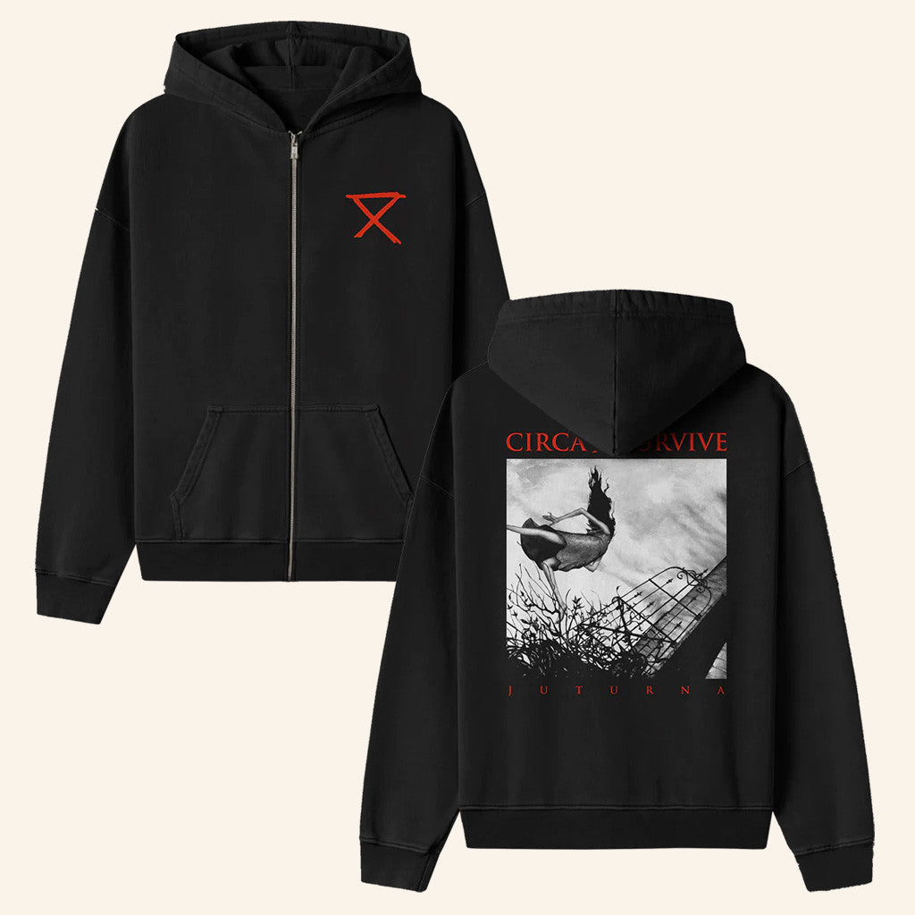 Circa Survive Merch Juturna Zip-Up Hoodie Gifts For Him Circa Survive Merch Juturna Zip-Up Hoodie Gifts For Him