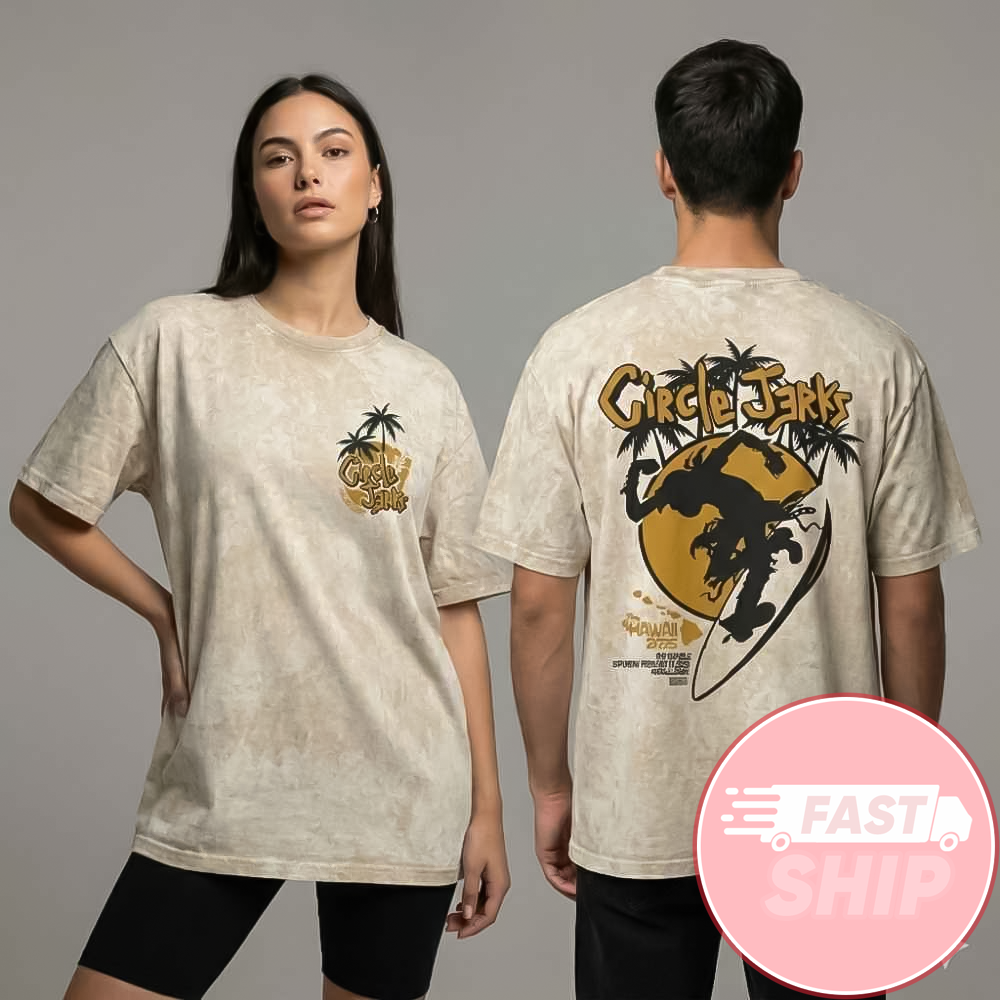 Circle Jerks The Republik Honolulu Concert February 21 2026 Washed T-Shirt Circle Jerks Merch