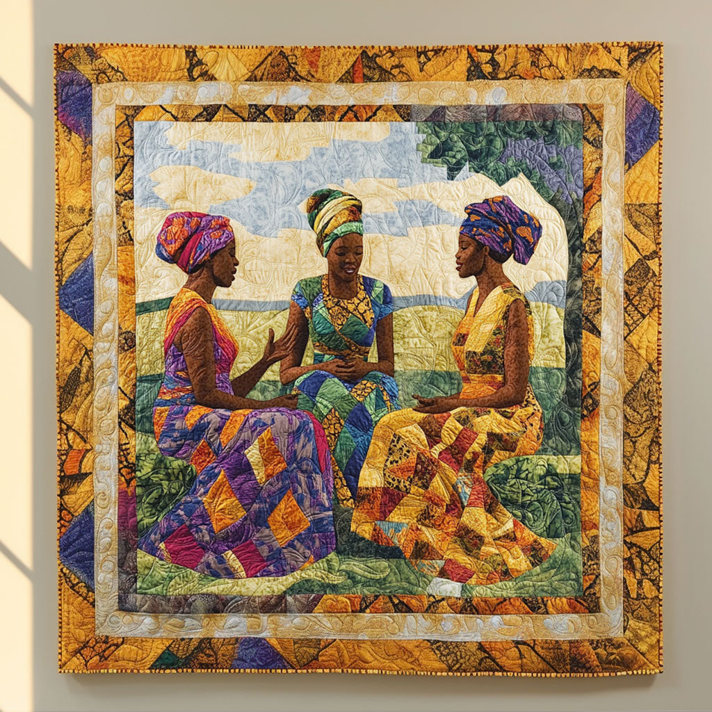 Circle Of Woman Quilt Perfect Housewarming Gift with Quilt Blanket