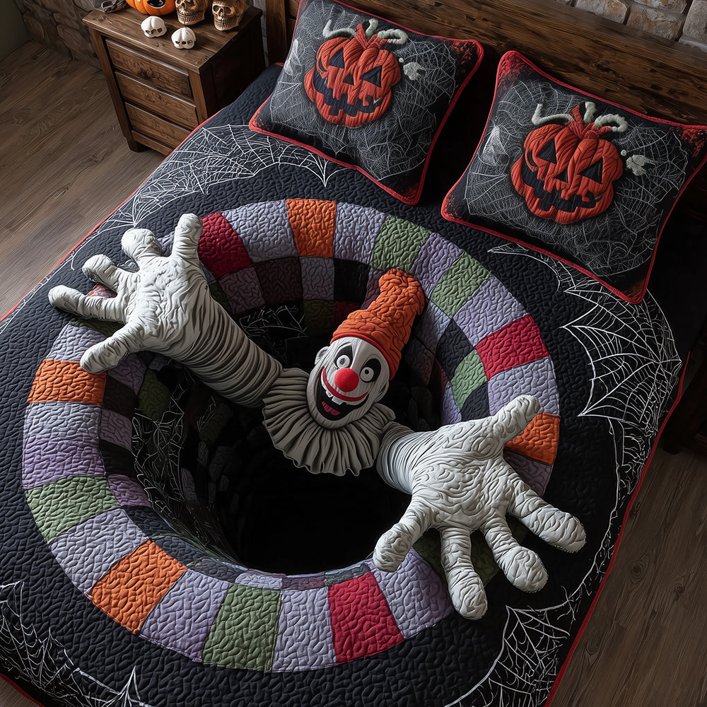 Circus Terror Quilted Bedding Set Halloween Sheet Set Gift Ideas For Family