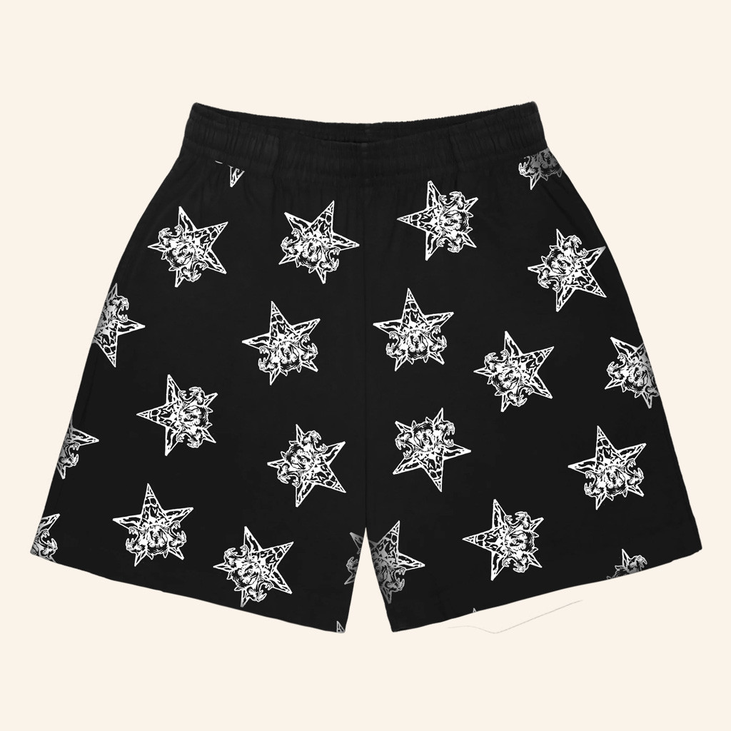 City Morgue Merch Baphomet Black Shorts Great Gifts For Boyfriend