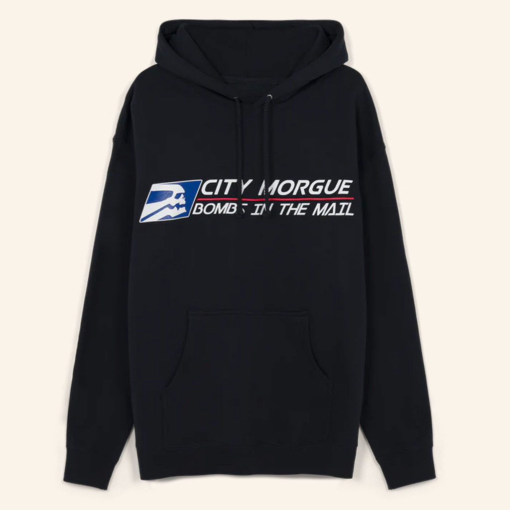 City Morgue Merch Bombs In The Mail Courier Hoodie Gifts For Hip Hop Fans