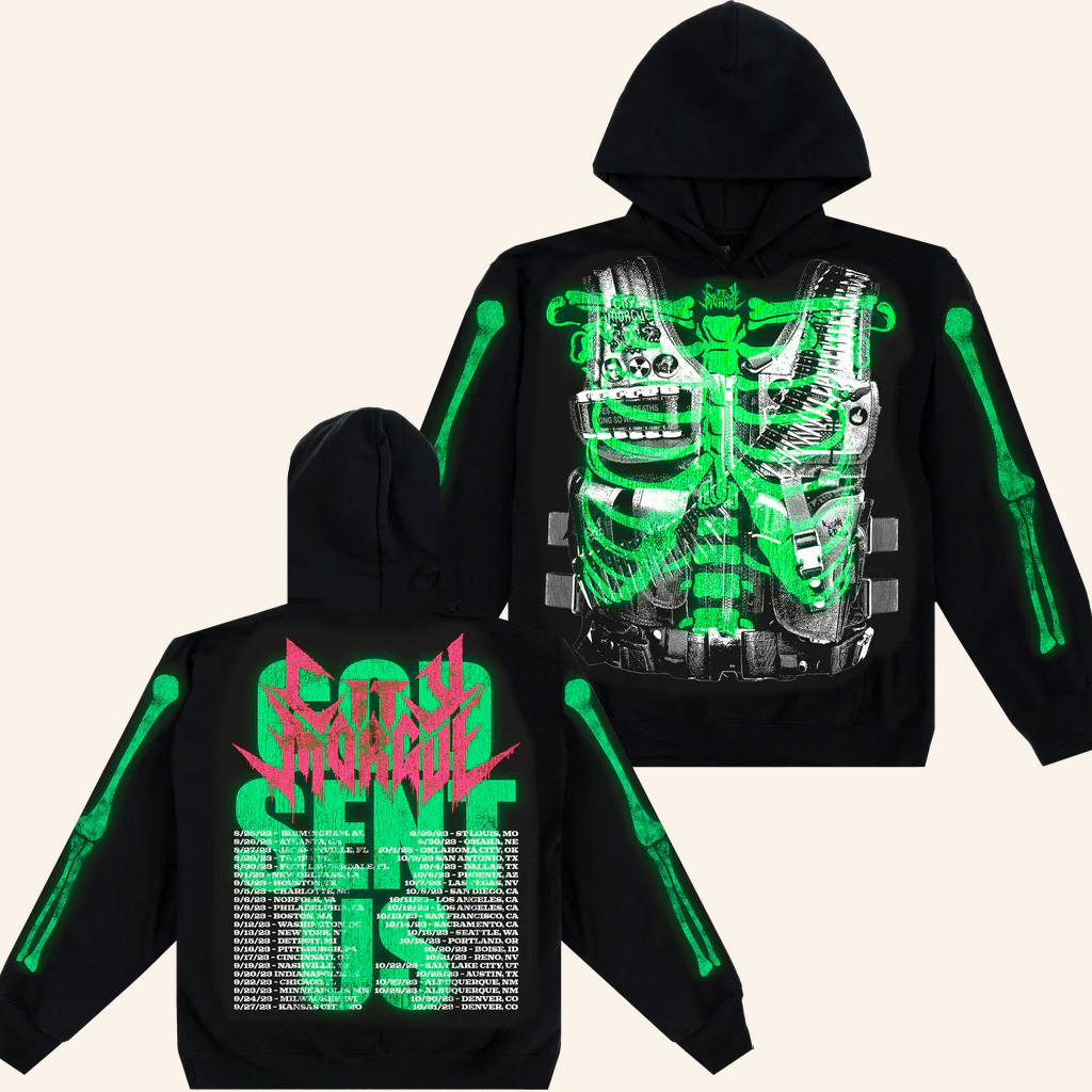 City Morgue Merch God Send Us Tour Hoodie Gifts For Hip Hop Heads