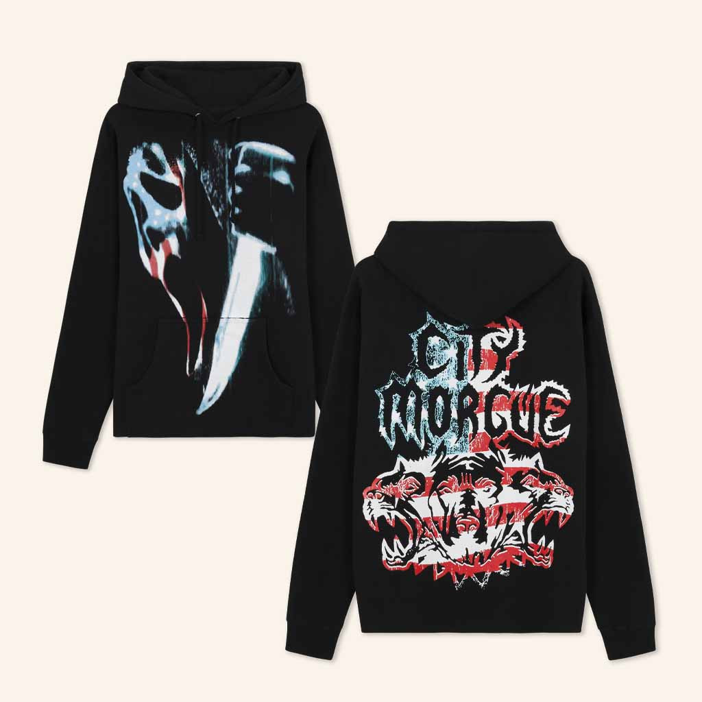 City Morgue Merch My Bloody America Knife Hoodie Xmas Presents For Him City Morgue Merch My Bloody America Knife Hoodie Xmas Presents For Him