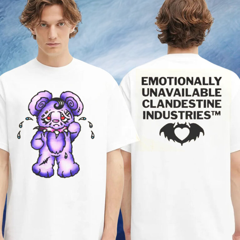 Clandestine Industries Emotionally Unavailable T-Shirt Birthday Gift For Son Clandestine Industries Emotionally Unavailable T-Shirt Birthday Gift For Son