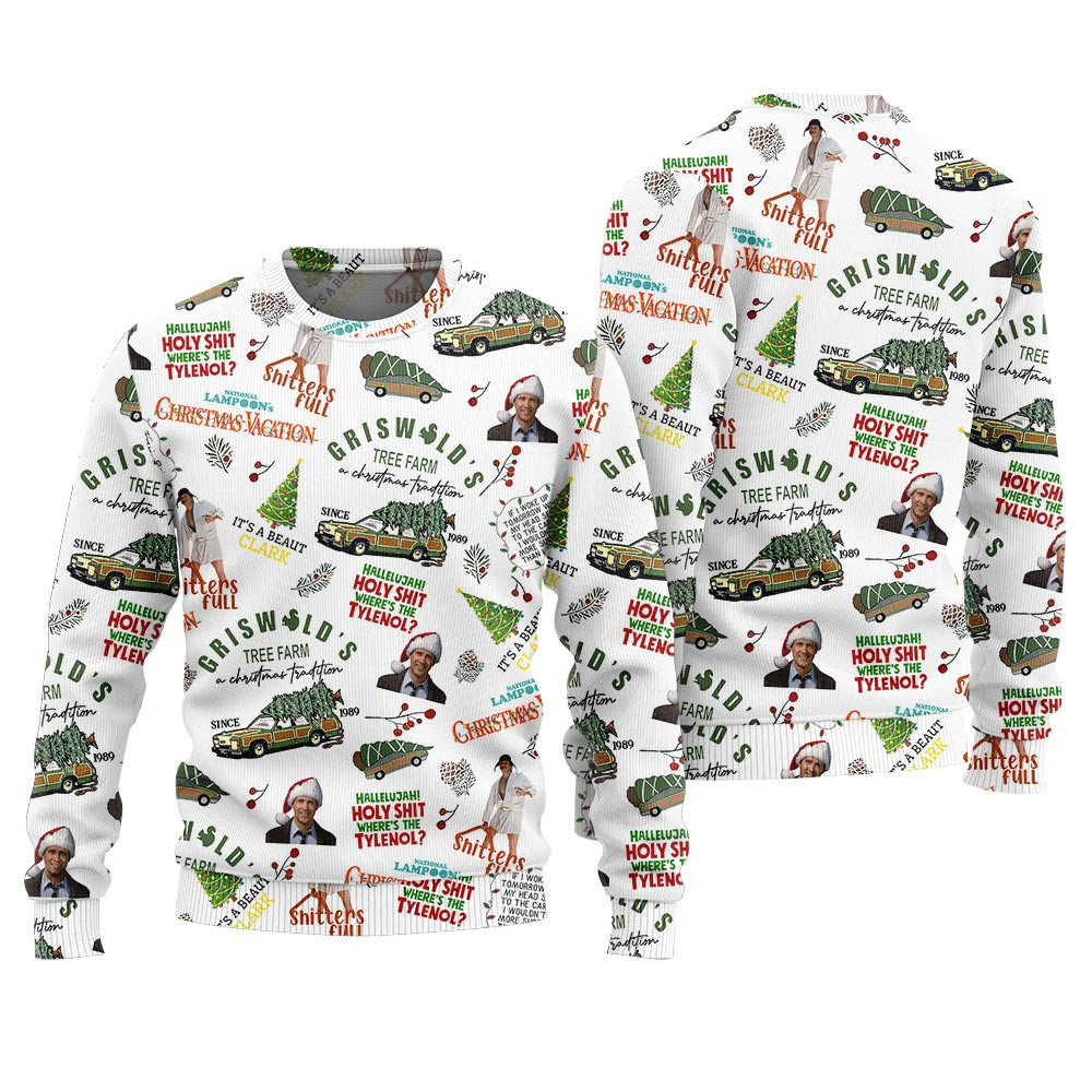 Clark Griswold Cousin Eddie Christmas Vacation Sweater Unique Holiday Sweater Gift Idea for Loved Ones