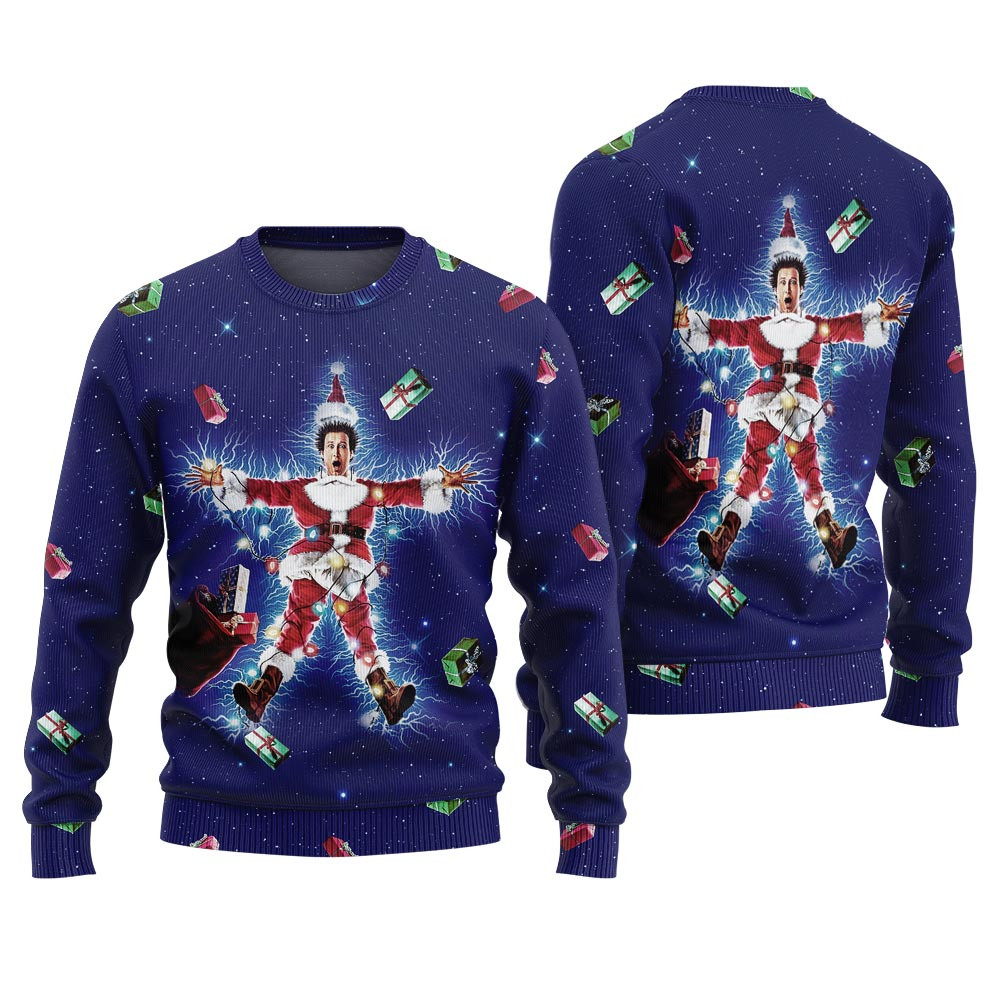 Clark Griswold National Lampoon Ugly Christmas Sweater Trendy Winter Sweatshirt for Cozy Moments
