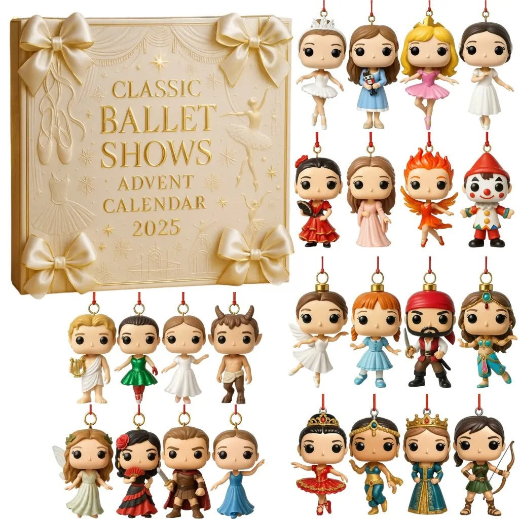 Classic Ballet Shows Advent Calendar 2025 Xmas Calendar Countdown Ballet Dancer Christmas Gift