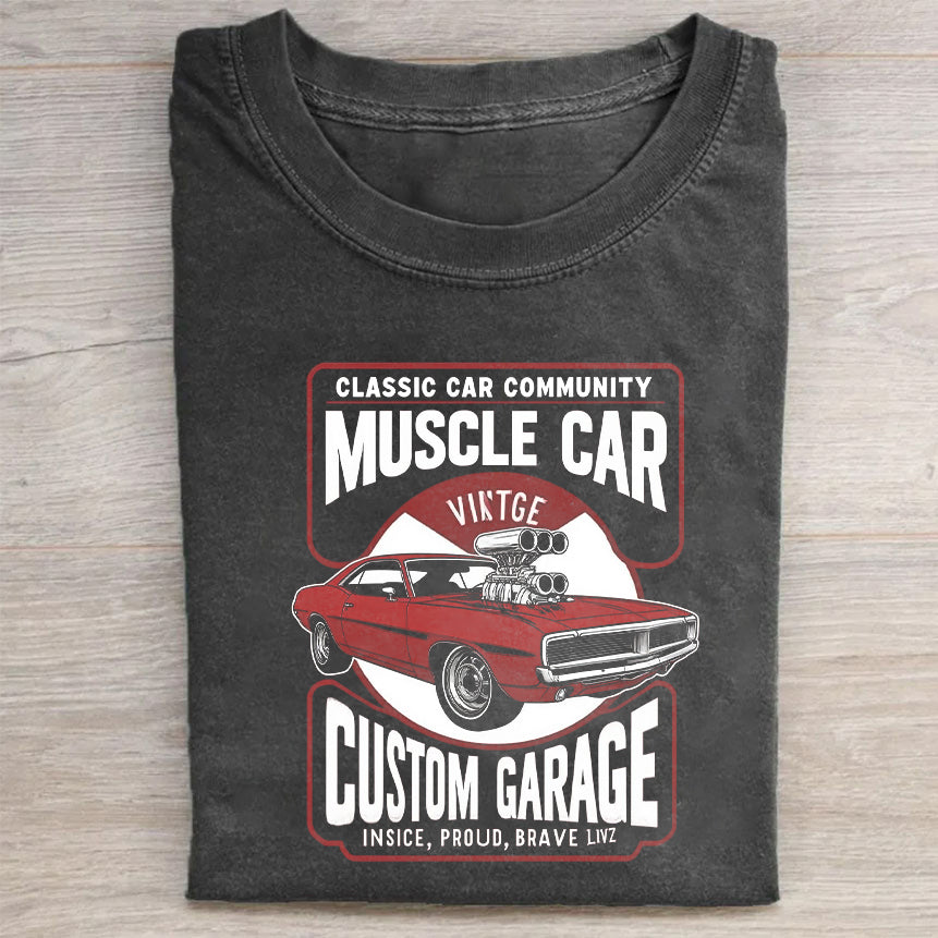 Classic Car Community Muscle Car Vintage Custom Garage T-Shirt Retro Auto Merch Best Gift For Car Lovers
