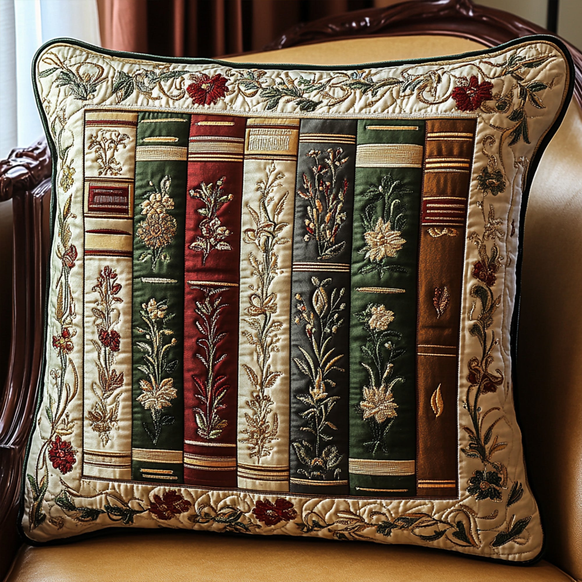 Classic Chapters Quilted Pillow Case Pillow Covers For Throw Pillows Cool Gifts For Readers