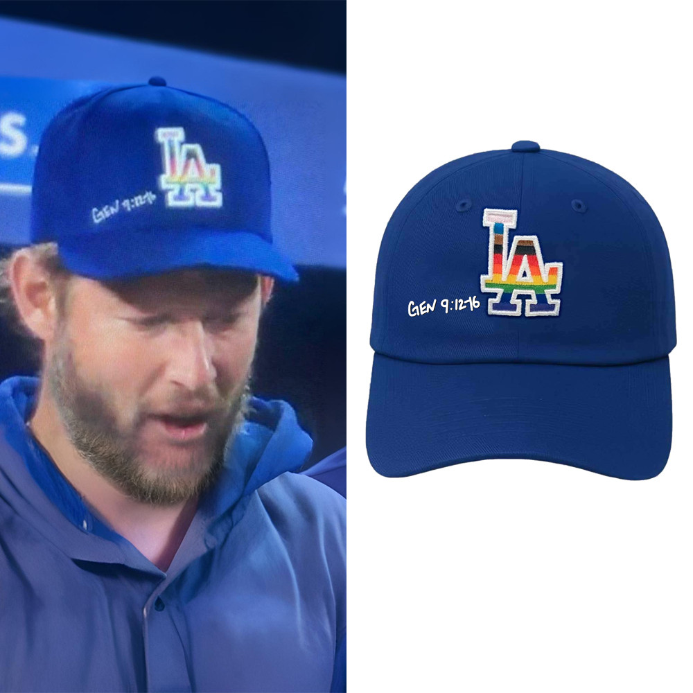 Clayton Kershaw Pride Hat Genesis 9 12-16 Pride Night Cap Gift For LGBTQ Fans