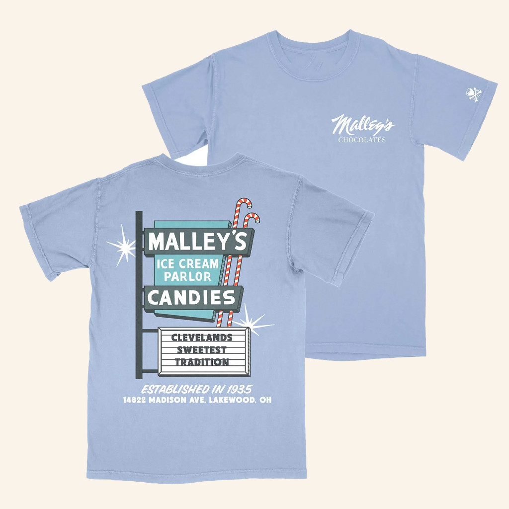 Cle Clothing Co Merch Malley's Madison Ave Sign T-Shirt Xmas Gifts For Friends