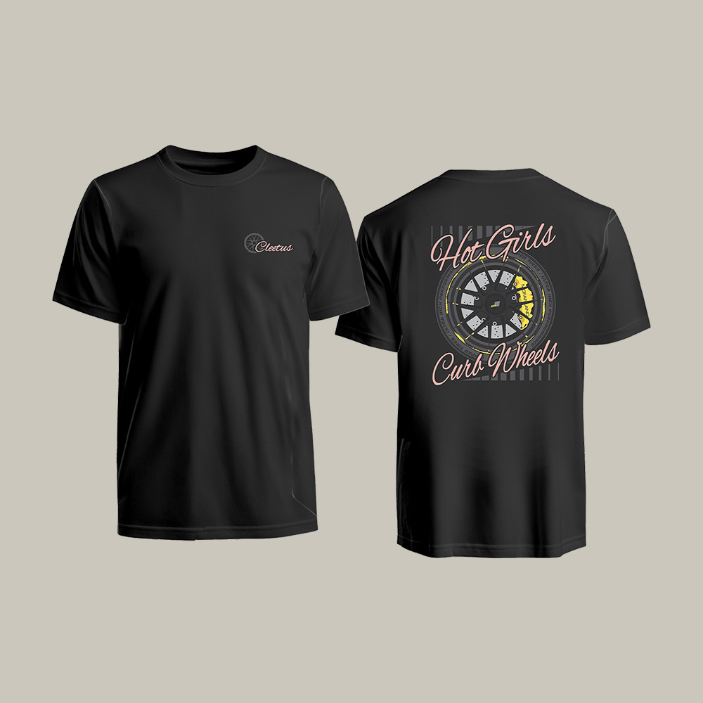 Cleetus Hot Girls Curb Wheels T-Shirt Automotive Youtuber Merch Cleetus McFarland Lover Gift