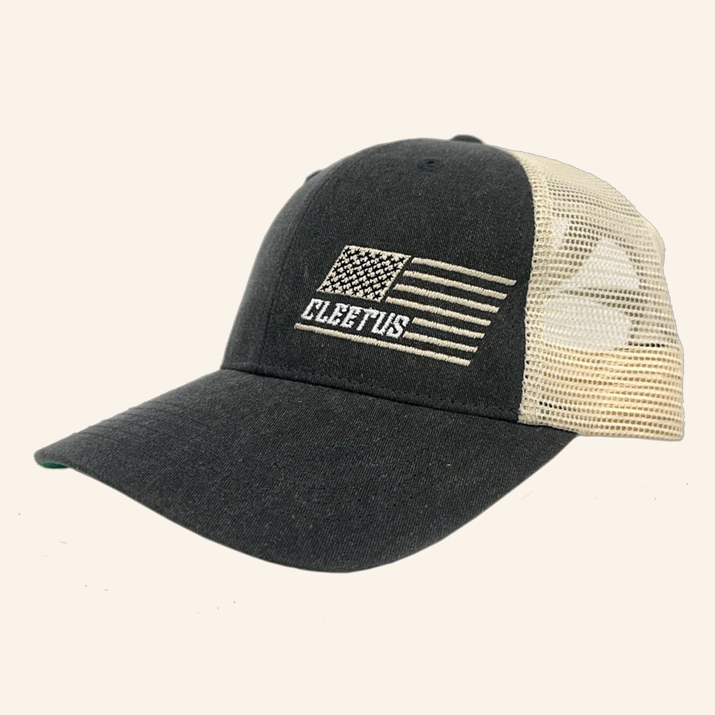 Cleetus McFarland Merch Cleetus Flag Trucker Hat Embroidered Christmas Gifts For Racing Fans