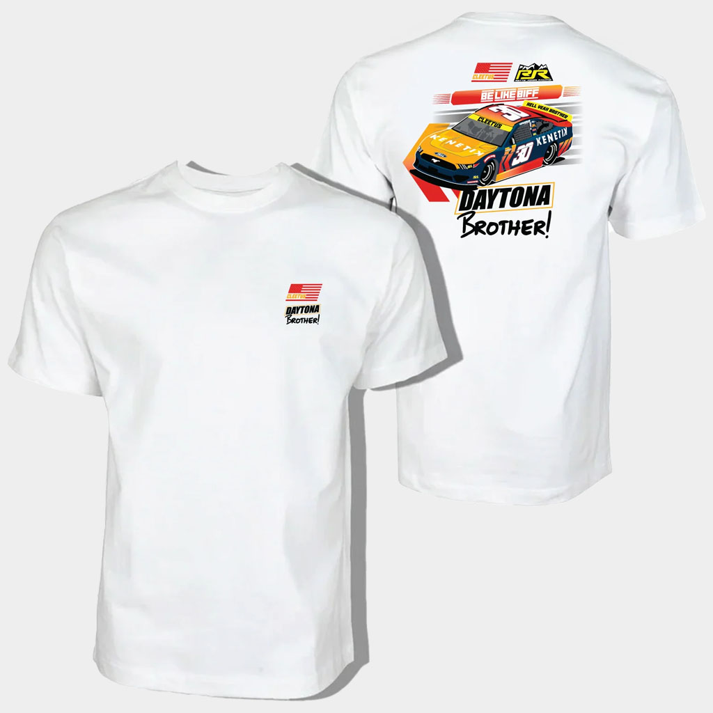 Cleetus McFarland Merch Daytona Brother Shirt White Gifts For YouTuber Fans-1