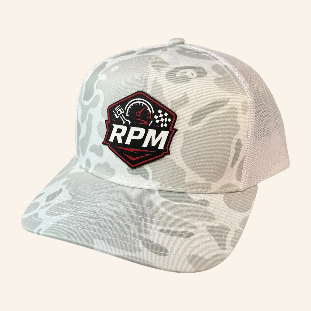 Cleetus McFarland Merch Dr Parker's RPM Camo Trucker Hat Embroidered Christmas Ideas For Him Cleetus McFarland Merch Dr Parker's RPM Camo Trucker Hat Embroidered Christmas Ideas For Him