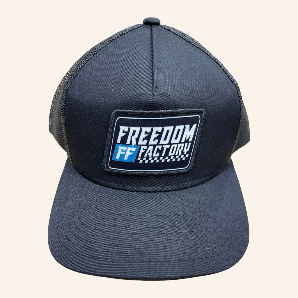 Cleetus McFarland Merch Freedom Factory Embroidered Trucker Hat Xmas Gifts For Son Cleetus McFarland Merch Freedom Factory Embroidered Trucker Hat Xmas Gifts For Son