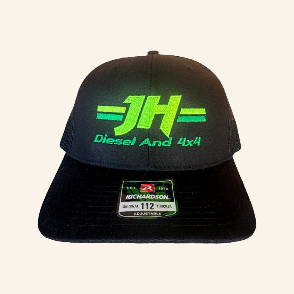 Cleetus McFarland Merch JH's Diesel Green Front Logo Snapback Hat Gifts For Husband