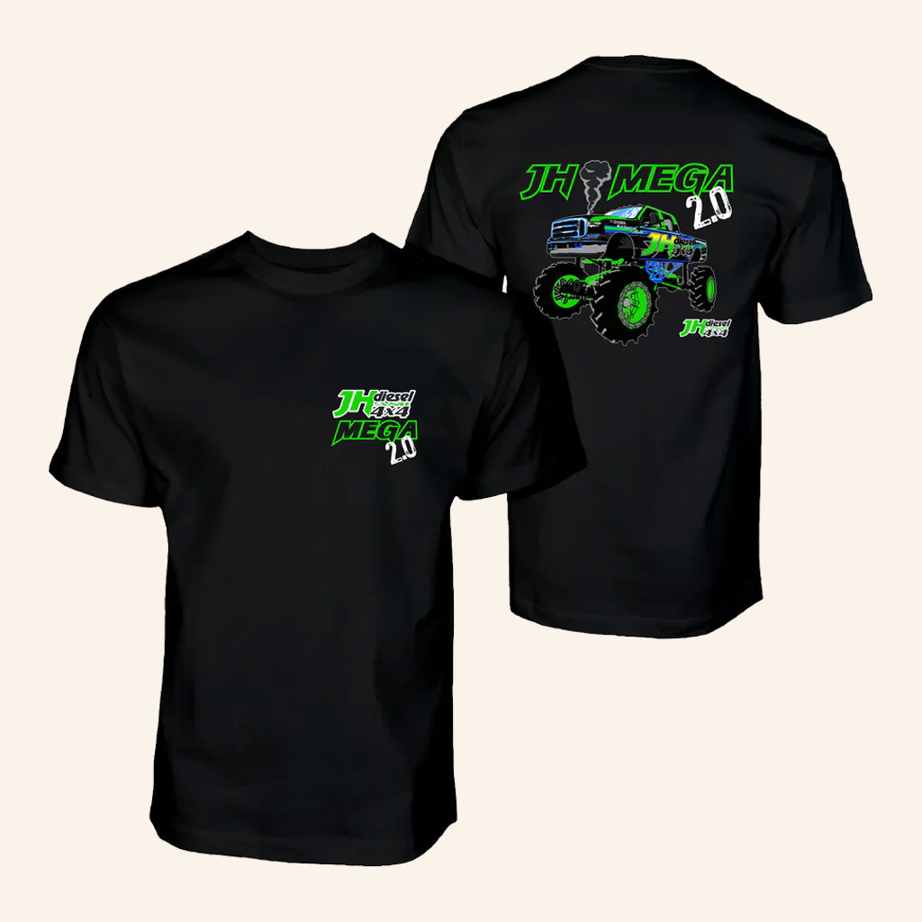 Cleetus McFarland Merch JH's Mega 2 0 Mud Truck Shirt Good Gifts For Boyfriend Cleetus McFarland Merch JH's Mega 2 0 Mud Truck Shirt Good Gifts For Boyfriend