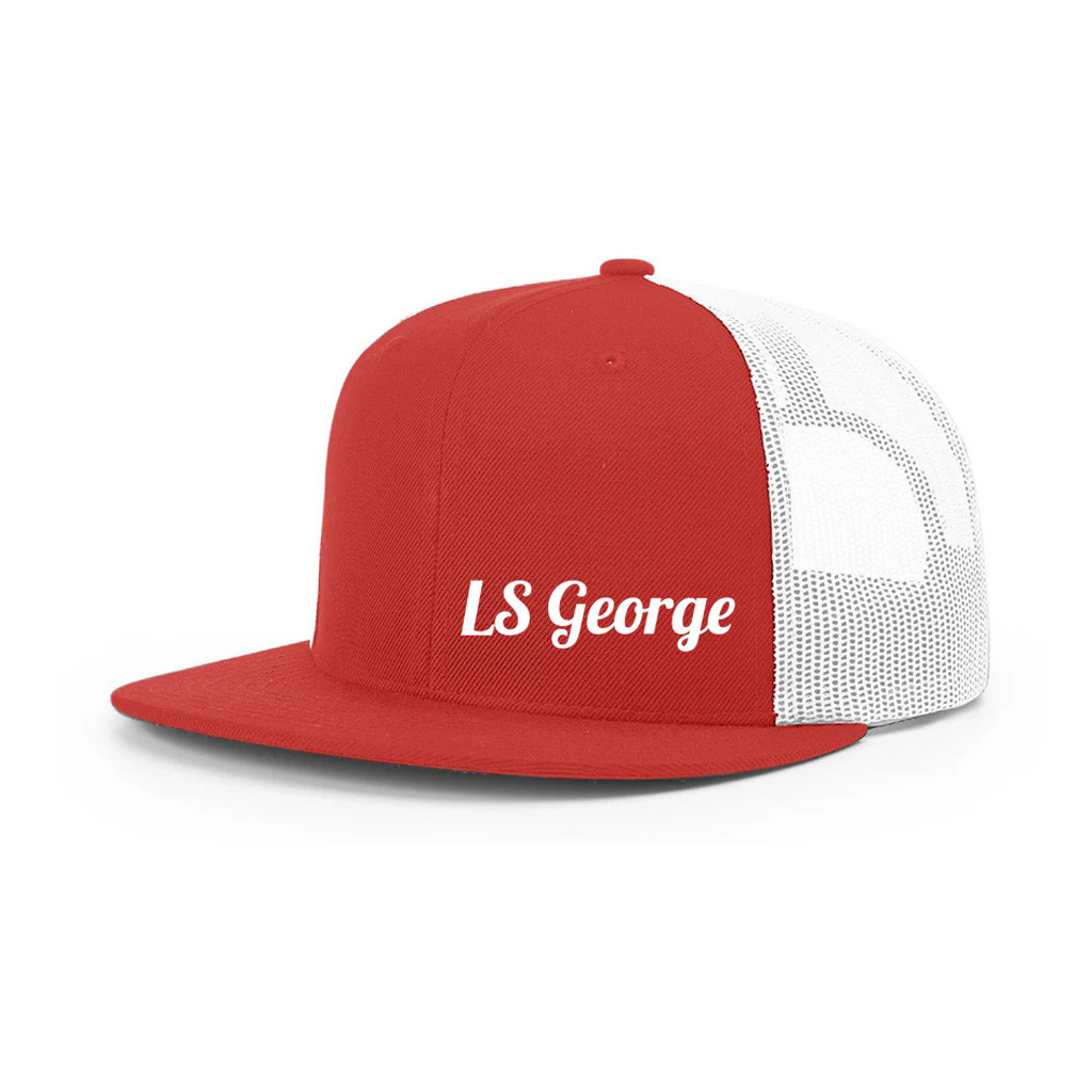 Cleetus McFarland Merch LS George Red Trucker Snapback Hat Gifts For Boyfriend Cleetus McFarland Merch LS George Red Trucker Snapback Hat Gifts For Boyfriend