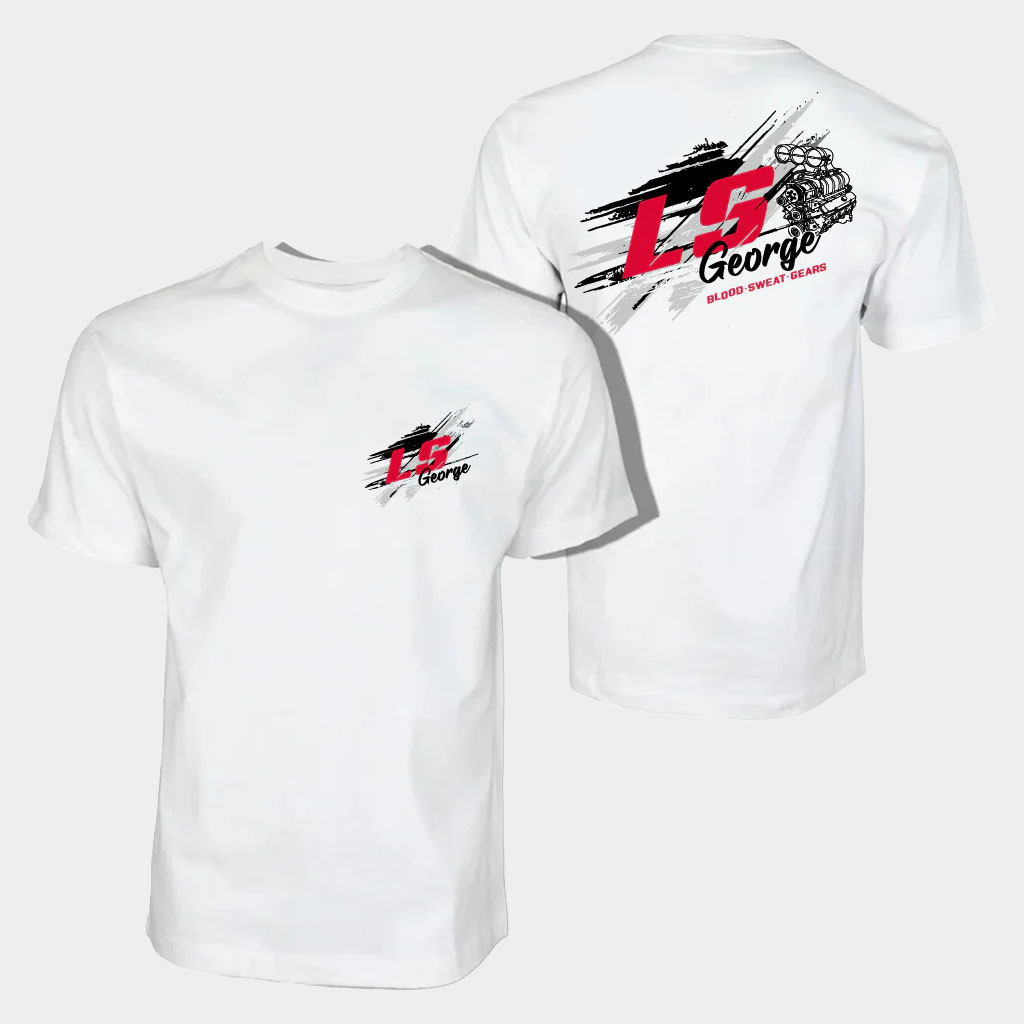 Cleetus McFarland Merch LS George's Blood Sweat Gears Shirt Best Gifts For Husband-1 Cleetus McFarland Merch LS George's Blood Sweat Gears Shirt Best Gifts For Husband-1