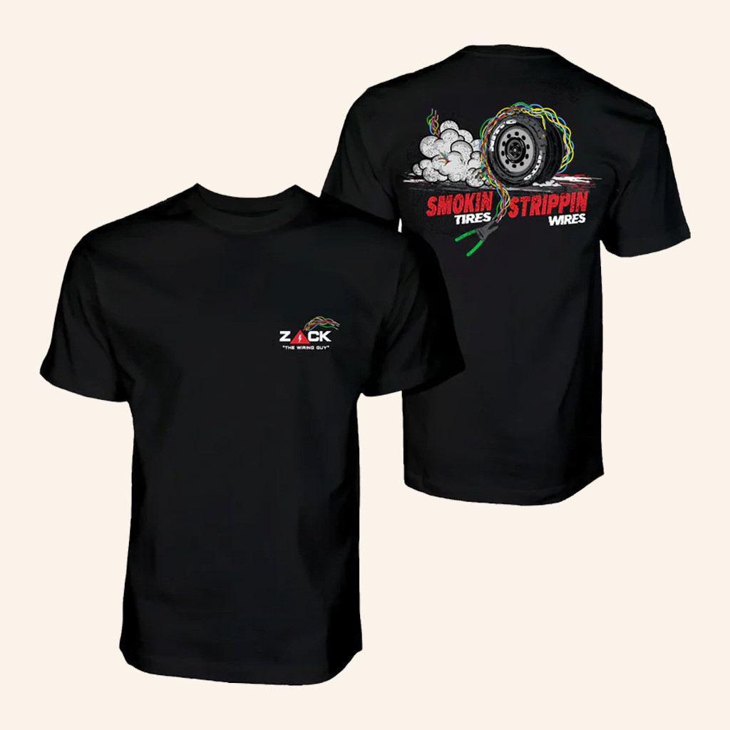 Cleetus McFarland Merch Zack The Wiring Guy's Strippin Wires Shirt Racing Lovers Gifts