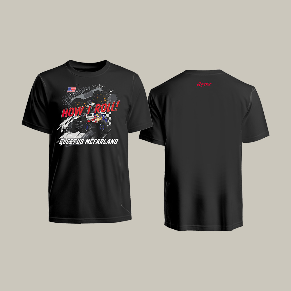 Cleetus Monster Truck How I Roll T-Shirt Cleetus McFarland Clothes Present Idea For Racing Lover