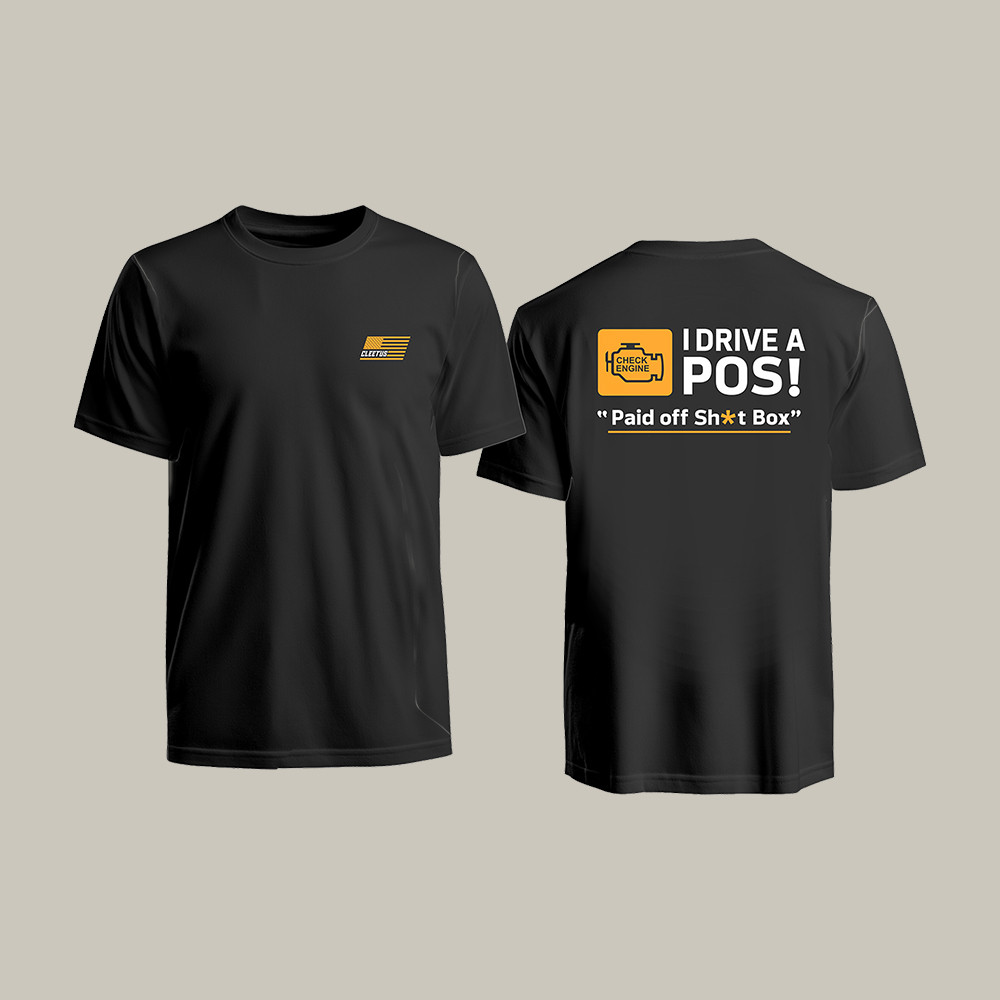 Cleetus POS T-Shirt I Drive A POS Cleetus McFarland Merch Present For Racing Lover