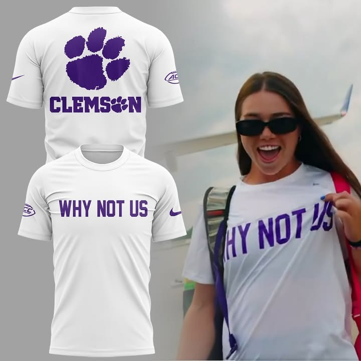 Clemson Softball Why Not Us 2025 T-Shirt Clemson Tigers Softball Fan Merch Gift Ideas