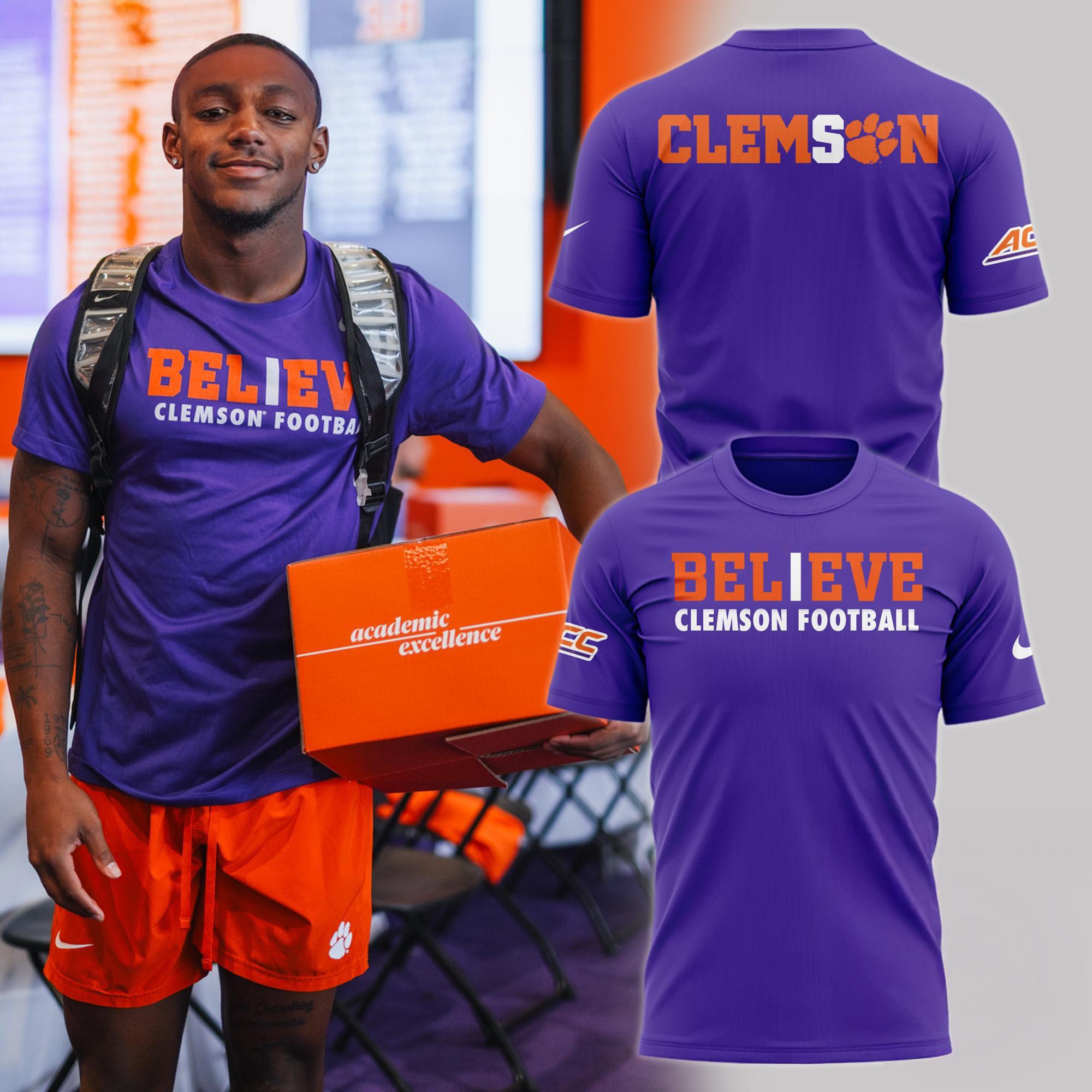Clemson Tigers Believe Clemson Football Shirt Best Gift For Football Lovers