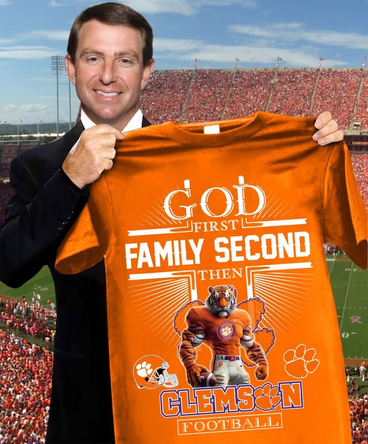 Clemson Tigers Football Faith T-Shirt God First Family Second Then Clemson