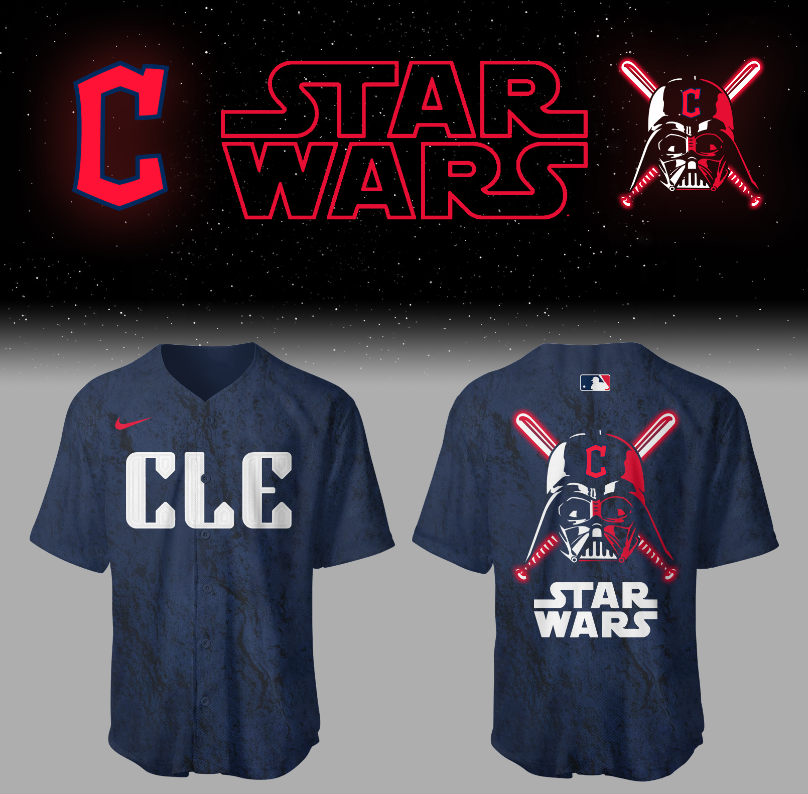 Cleveland Baseball Cleveland x Star Wars 2025 City Connect Jersey Unique Baseball Gifts