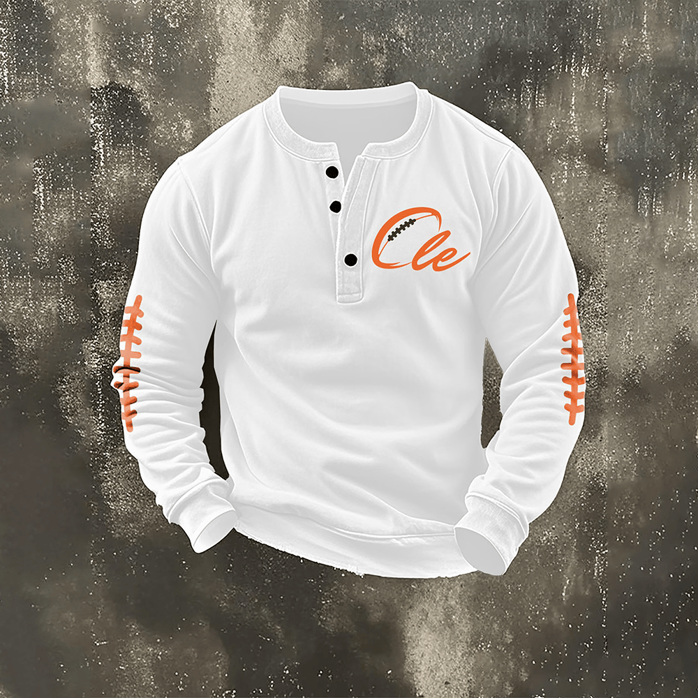 Cleveland Browns Football Button Long Sleeve Shirt Game Day Football Clothing Gift For Fans