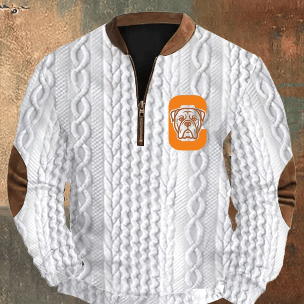 Cleveland Browns Football Quarter Zip Sweatshirt Football Apparel Cool Gift For Fans
