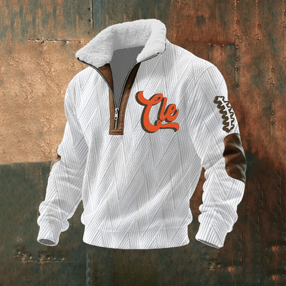 Cleveland Browns Football Stand Up Collar Sweater Game Day Clothing Football Gift For Him