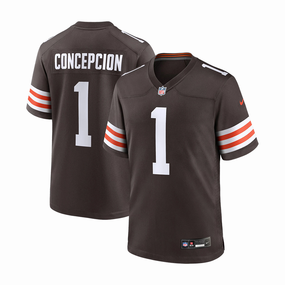 Cleveland Browns KC Concepcion NFL Draft 2026 Jersey Game Day Clothing Football Lover Presents