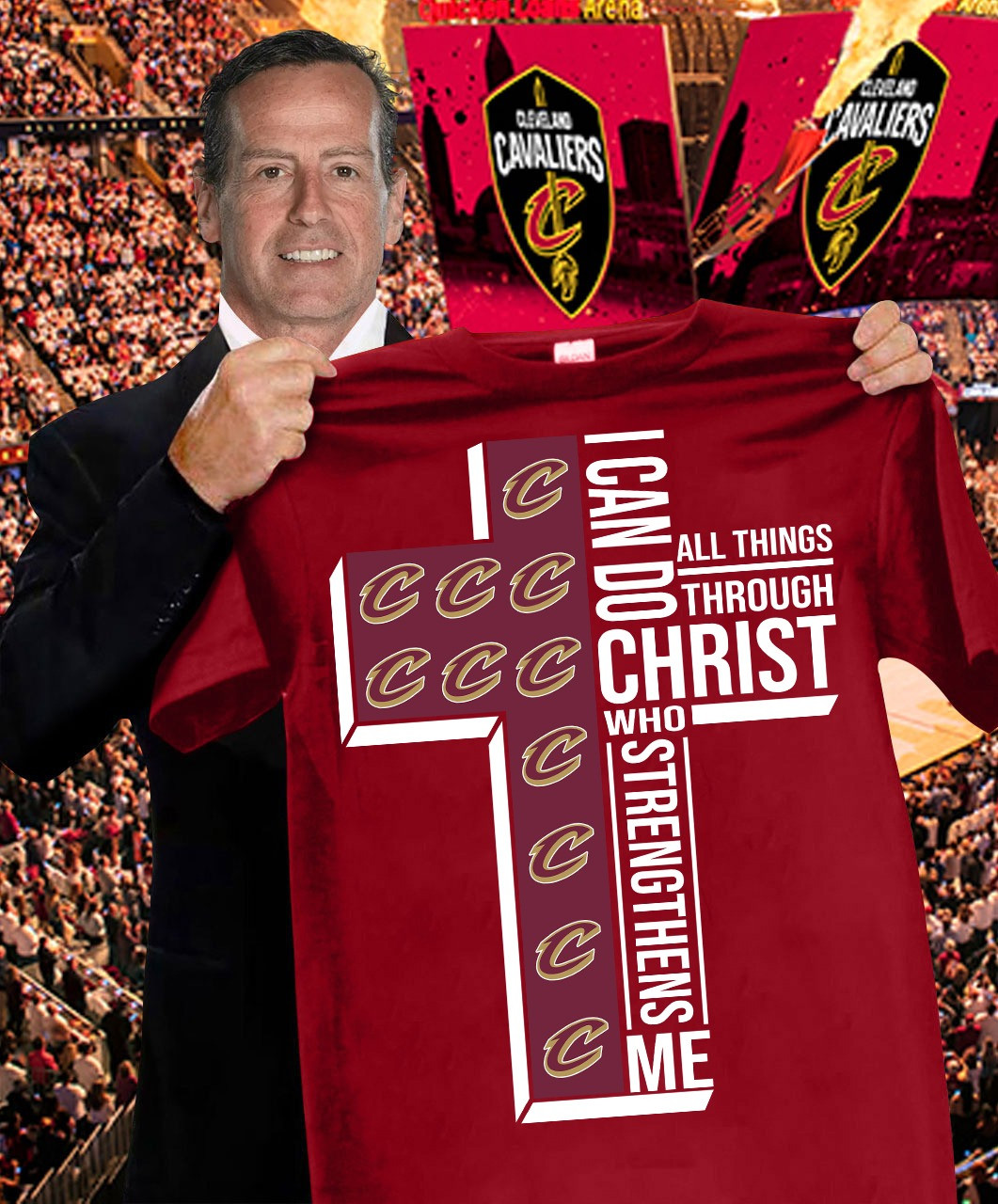 Cleveland Cavaliers Fan Faith Shirt I Can Do All Things Through Christ Who Strengthens Me