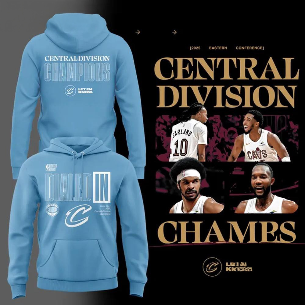 Cleveland Cavaliers Special Central Division Champions 2025 Hoodie Gifts For Basketball Lovers