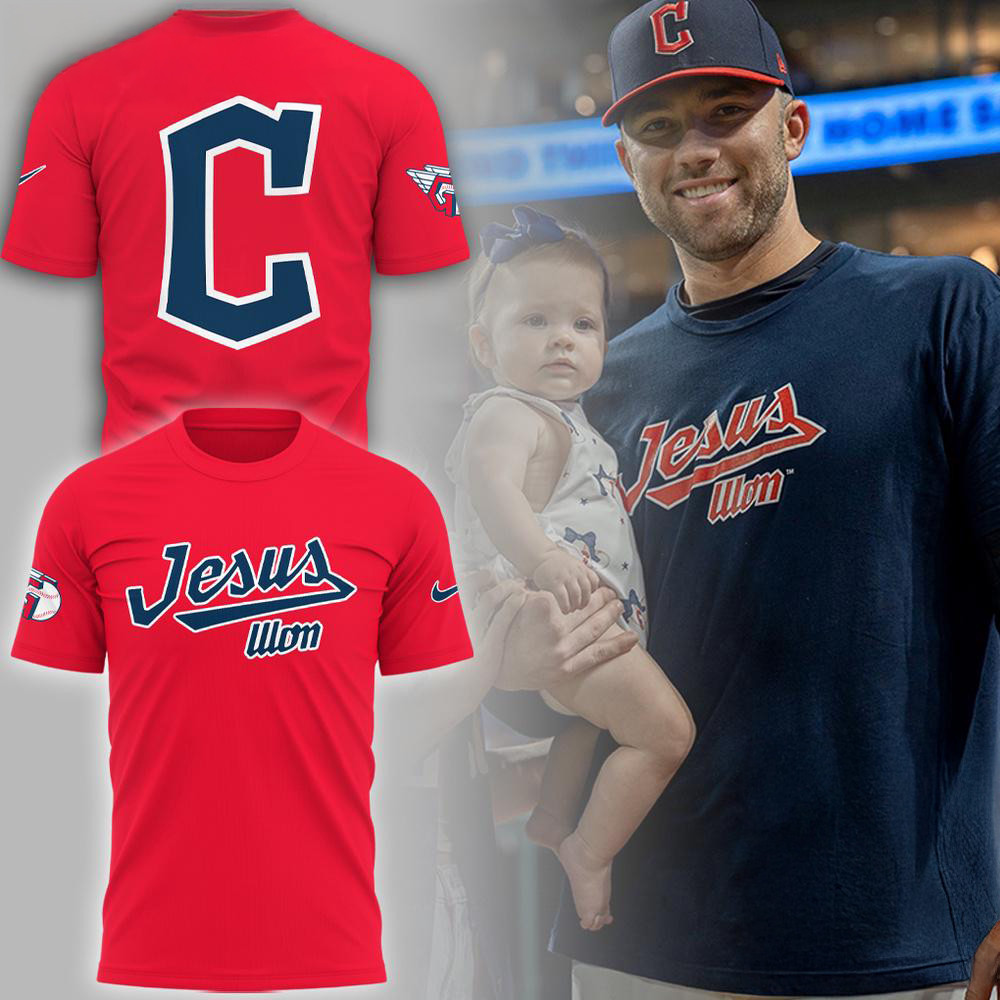 Cleveland Guardians MLB 2025 Jesus Won Red Shirt Presents For Basketball Fans