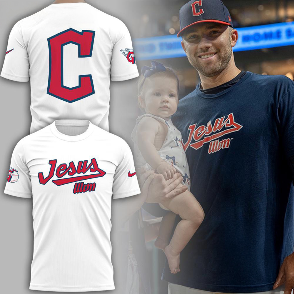 Cleveland Guardians MLB 2025 Jesus Won White Shirt Presents For Basketball Fans