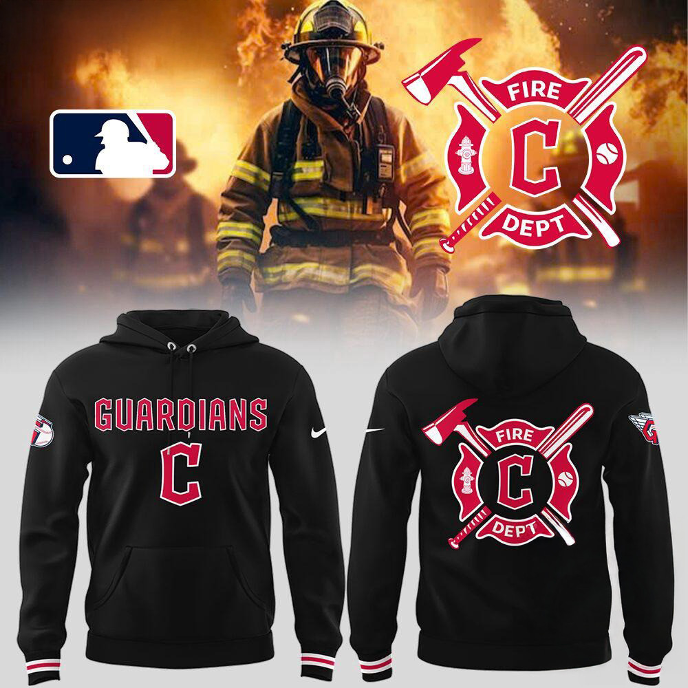 Cleveland Guardians x Firefighter Appreciation Night Hoodie Basketball Enthusiast Gifts