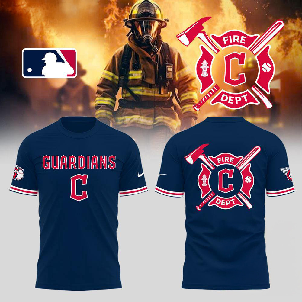 Cleveland Guardians x Firefighter Appreciation Night New Shirt Basketball Fan Gift Ideas