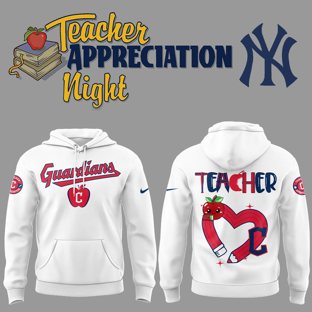 Cleveland Guardians x Teacher Appreciation Night Hoodie Baseball Father's Day Gifts