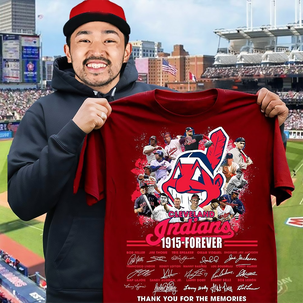 Cleveland Indians 1915 Forever T-Shirt Thank You For The Memories Best Gift For Baseball Fans