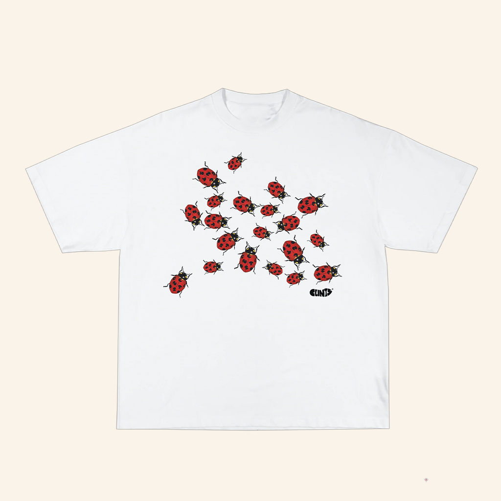 Clints Merch Ladybug White T-Shirt Great Gifts For Boyfriend