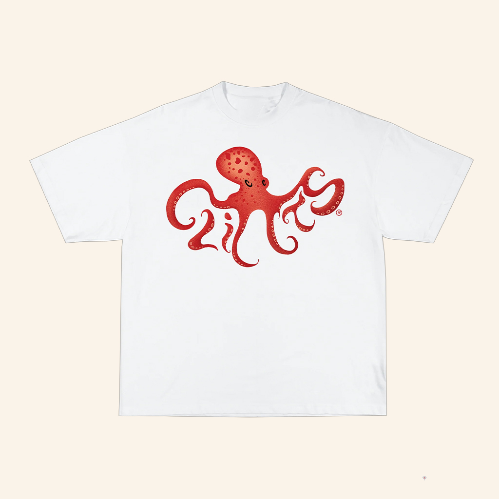 Clints Merch Octopus White T-Shirt Unique Gifts For Octopus Lovers For Him