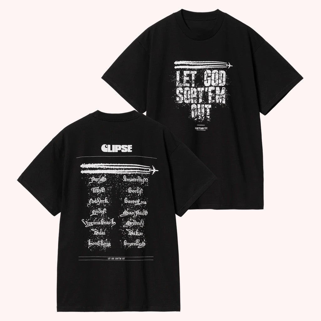 Clipse Tour Merch Carhartt Wip X Clipse Let God Sort Em Out T-Shirt Dad Gifts Clipse Tour Merch Carhartt Wip X Clipse Let God Sort Em Out T-Shirt Dad Gifts